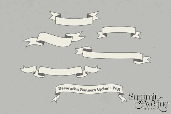 Download Ribbon &amp; Banners Vector + PNG - Premium Bundle