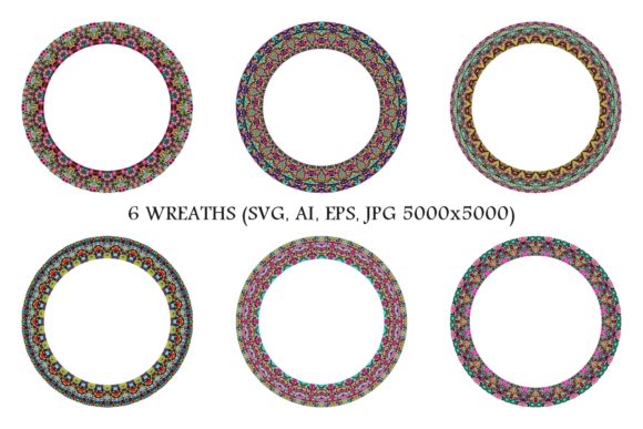 Download 6 Circular Mosaic Frames - Premium Bundle